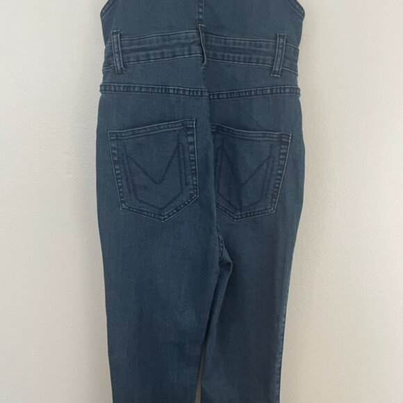 Show Me Your Mumu Berkeley Zip Up Bell Overalls Dark Rainstorm Size Small - Picture 6 of 8